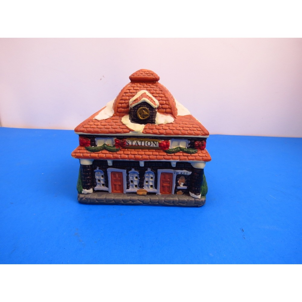 Holiday Traditions Train Station Ceramic Building Christmas Village